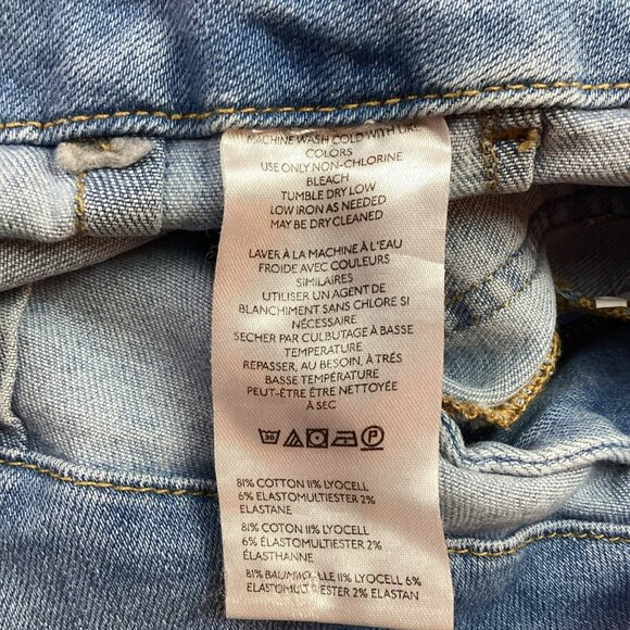 Anthropologie The Colette Denim Cropped Wide-Leg Jeans by Maeve Size 26 - Picture 13 of 14